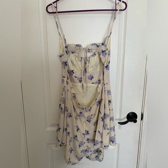 NWOT Princess Polly Yellow Purple Clementine Floral TieBack Romper Playsuit - 12 - Picture 5 of 9